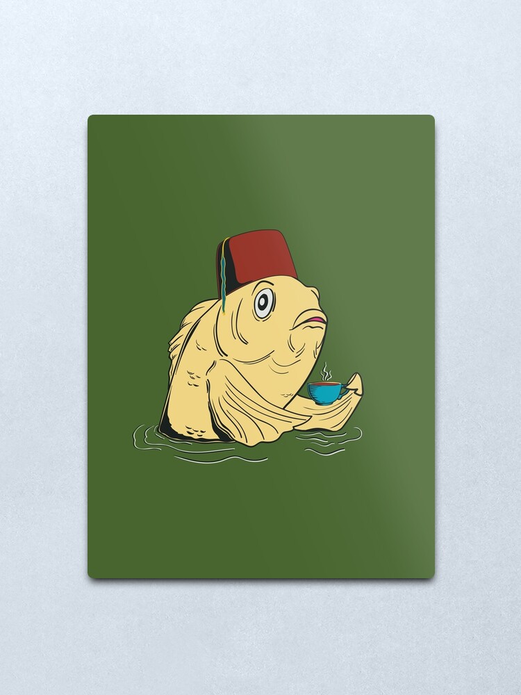 Alternate view of Night of the Cuppa Metal Print