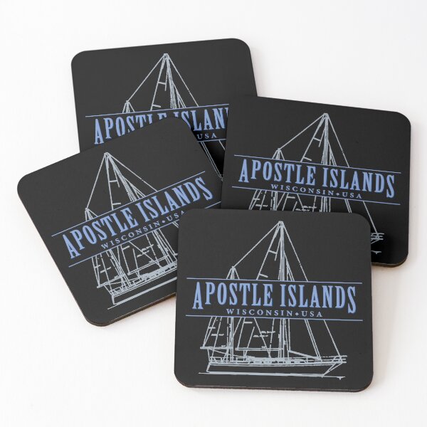 Item preview, Apostle Islands Wisconsin Sailboat Design designed and sold by Futurebeachbum.