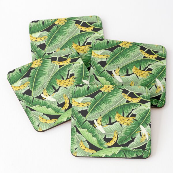 Item preview, Tropical Banana And Banana Leaves Pattern designed and sold by Ayesha Saleem.