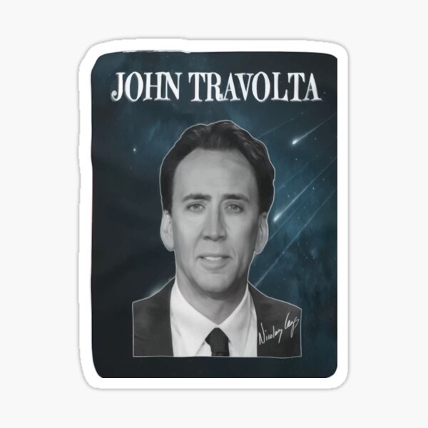 Vista previa del artículo con la obra «john travolta nicolas jaula», diseñado y vendido por Stiedeman-US.
