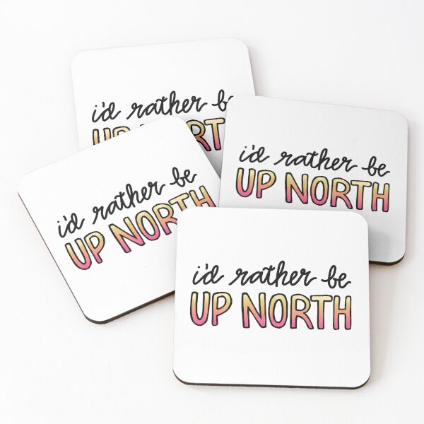 Item preview, i'd rather be up north (yellow to pink) designed and sold by Paige Harken Design.
