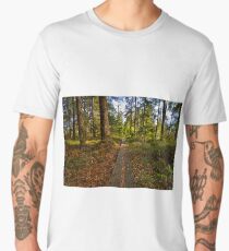 Pathway through the green Men's Premium T-Shirt