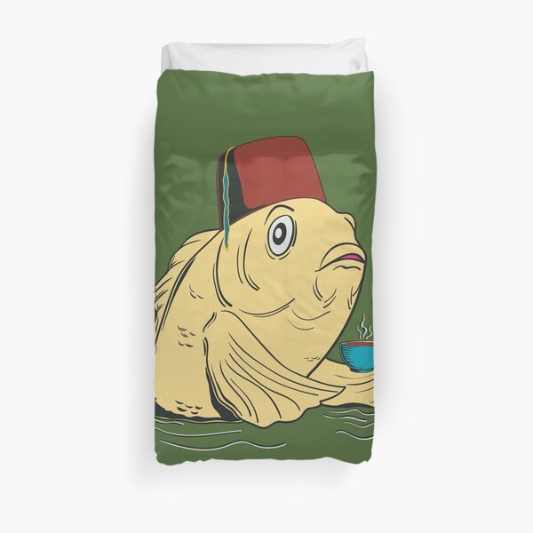Night of the Cuppa Duvet Cover