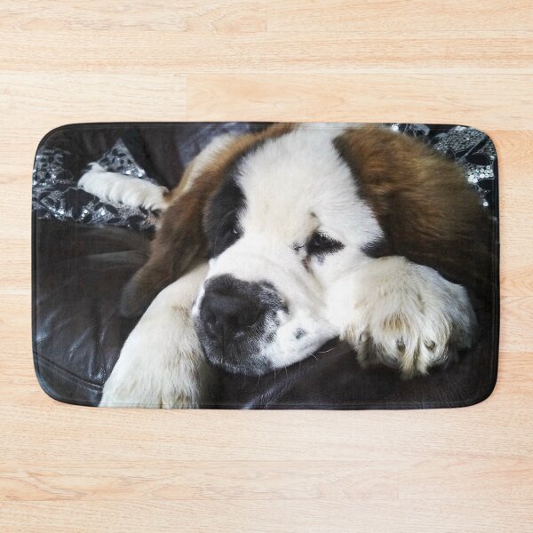 Item preview, Beautiful Saint Bernard puppy relaxing designed and sold by HaleyRedshaw.