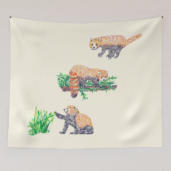 Item preview, Red Pandas designed and sold by minniemorrisart.