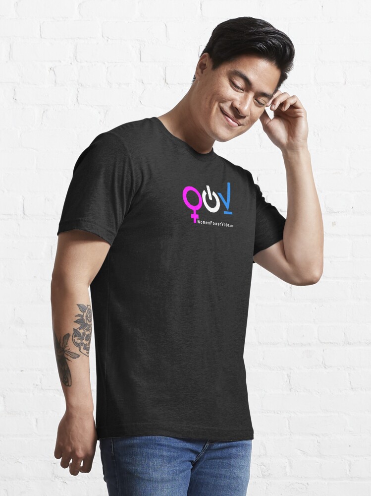 Thumbnail 3 of 7, Essential T-Shirt, WomenPowerVote.com designed and sold by VoterMerch.