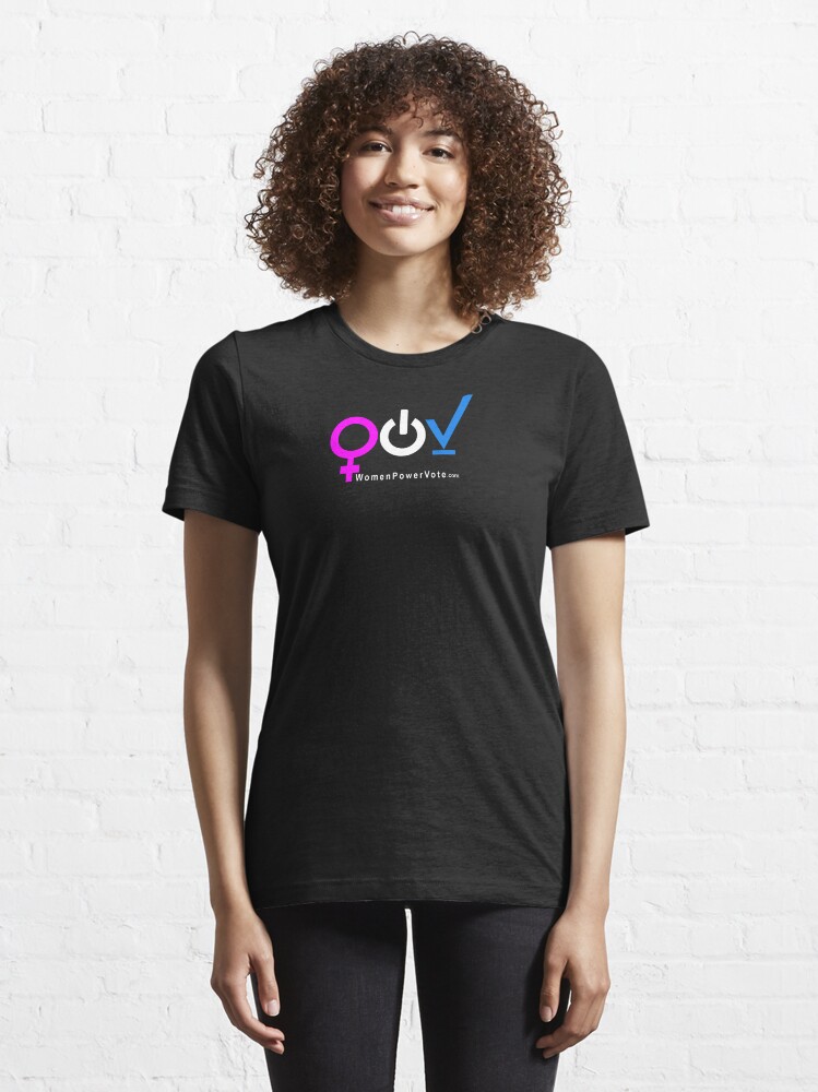 Thumbnail 6 of 7, Essential T-Shirt, WomenPowerVote.com designed and sold by VoterMerch.