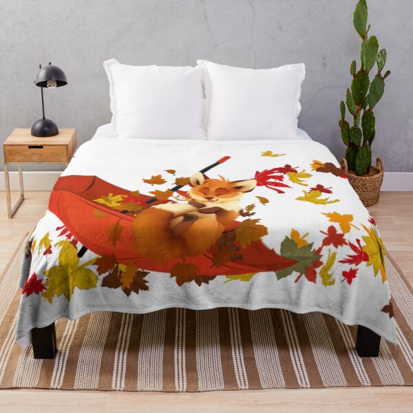 Item preview, Cute fox having fun in Autumn designed and sold by HaleyRedshaw.