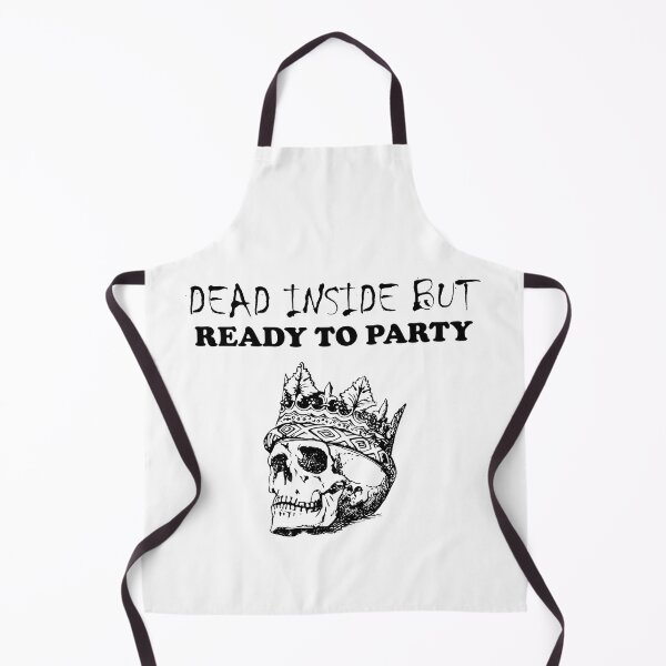 Item preview, Dead Inside But Ready To Party King Skeleton designed and sold by SomeDesignThing.