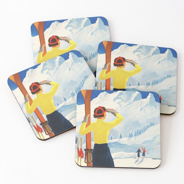Item preview, CHATEAU D' OEX Winter Sports and Ski Resort Canton of Vaud Switzerland 1937 Vintage Travel Poster designed and sold by retroposters.