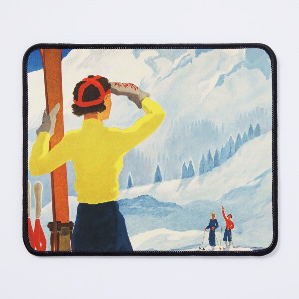 Item preview, CHATEAU D' OEX Winter Sports and Ski Resort Canton of Vaud Switzerland 1937 Vintage Travel Poster designed and sold by retroposters.