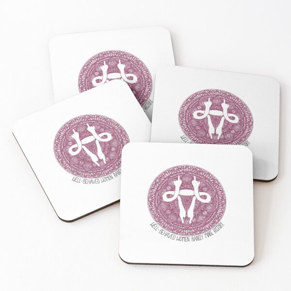 Item preview, Well-behaved women rarely make history (Pink) designed and sold by Zen's Doodles.