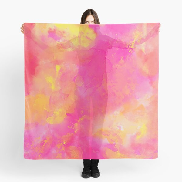 Item preview, Watercolor pattern in hot pink, orange, and yellow designed and sold by thephoenixsoul.