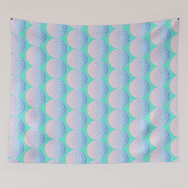 Item preview, floral and glamour circle pattern | soft purple floral pattern designed and sold by lausn.