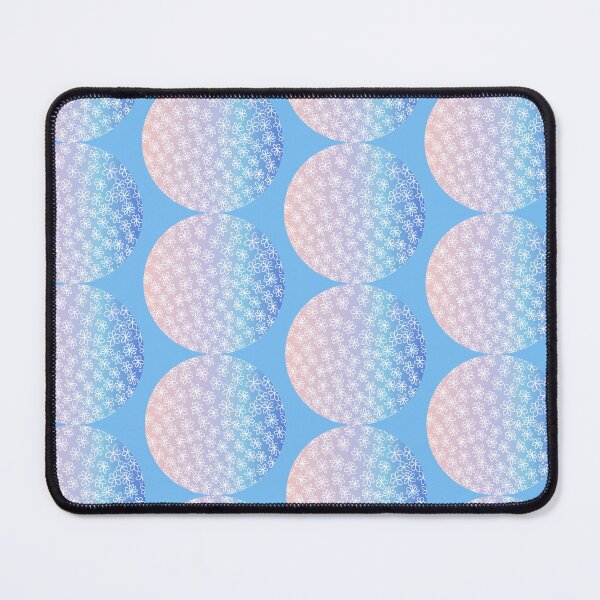 Item preview, Blue color floral and glamour circle pattern designed and sold by lausn.