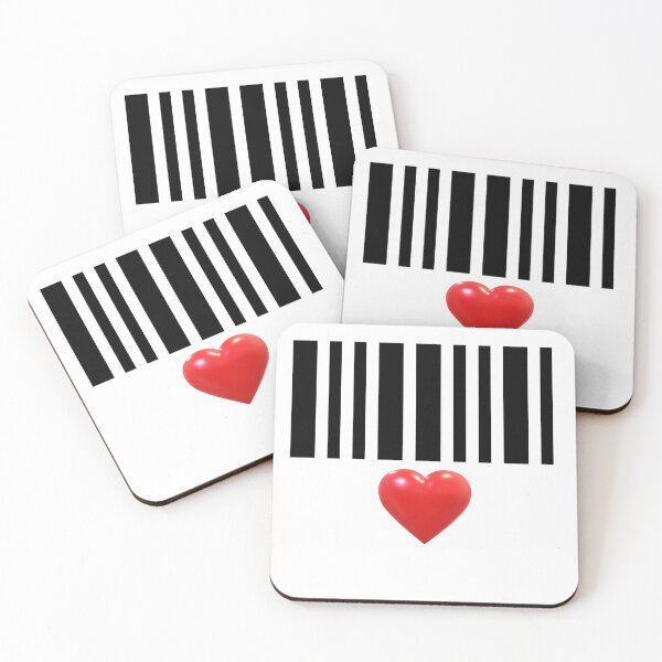 Item preview, Barcode Love Heart Key Scanner Romantic Relationship Boyfriend Girlfriend Gift Idea Decode Secret Shy Fall in love Commerce Shop Purchase Sale designed and sold by MonArtisteSam.