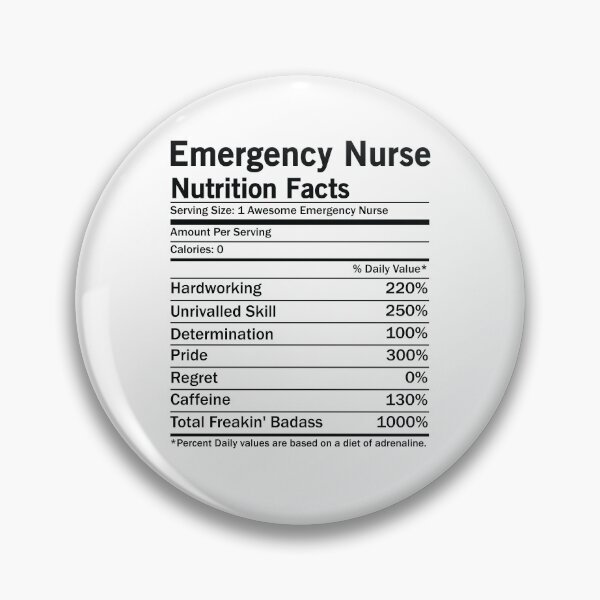 Item preview, Emergency Nurse Nutrition Facts designed and sold by woodesigner.