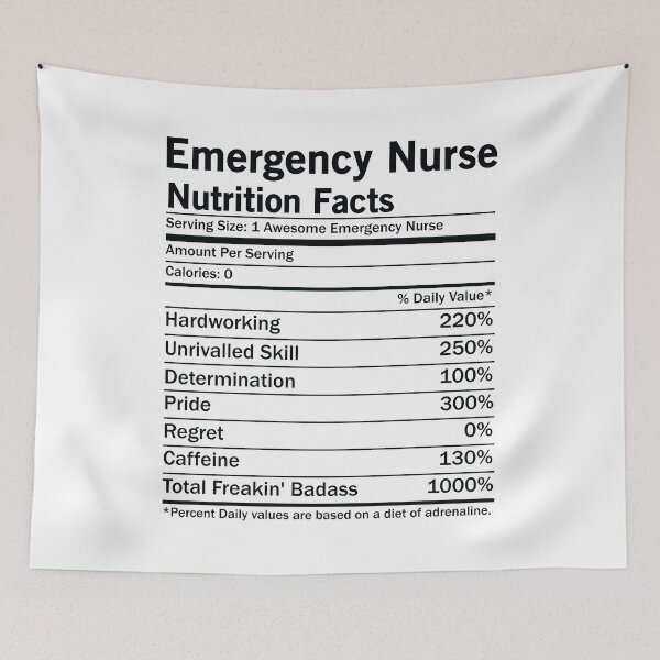 Item preview, Emergency Nurse Nutrition Facts designed and sold by woodesigner.