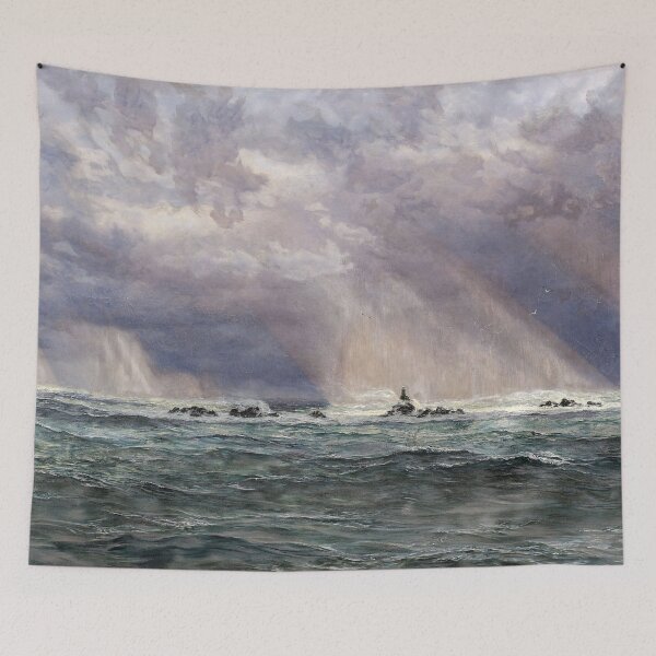 Item preview, A North-West Gale off the Longships Lighthouse designed and sold by allhistory.