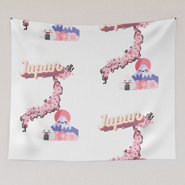 Item preview, Japan Sakura with onigiri and mount fuji characters designed and sold by jpn insprd.