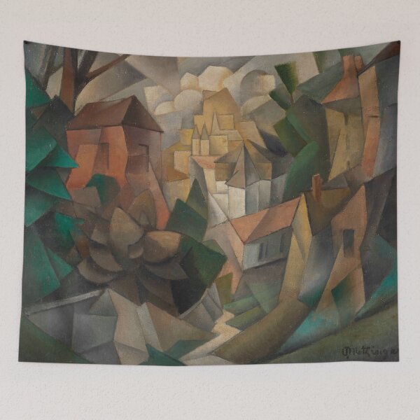 Aperçu de l'œuvre Paysage Cubiste by Jean Metzinger - Vintage Art créée et vendue par RickE.