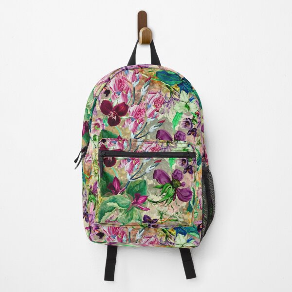 Item preview, Exotic dreamy floral heaven, botanical illustration, flowers pattern, yellow beige floral designed and sold by ZeinabTaha.