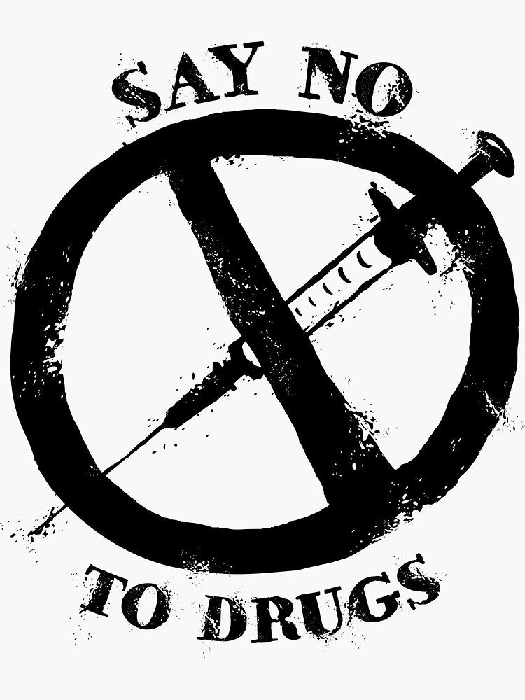 Say No to Drugs Cartoon Art - Etsy Canada