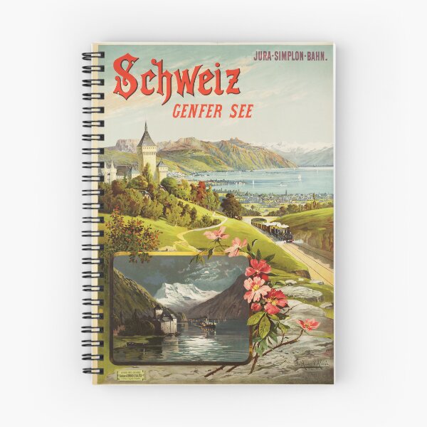 Item preview, SCHWEIZ Genfer See LAKE GENEVA 1895 by Hugo D' Alesi Vintage Tourism Poster designed and sold by retroposters.