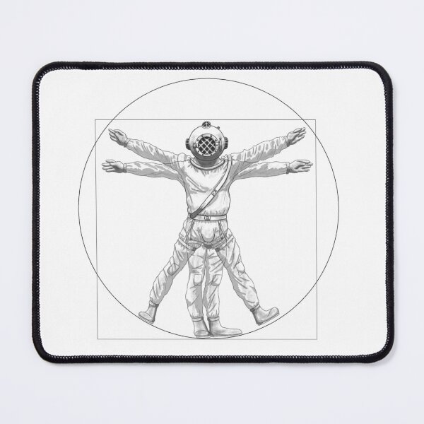 Item preview, Da vinci diver large print designed and sold by kameelsm.