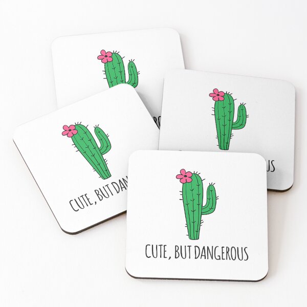 Item preview, Cute But Dangerous Funny Cactus Plant Garden designed and sold by tamara-art.