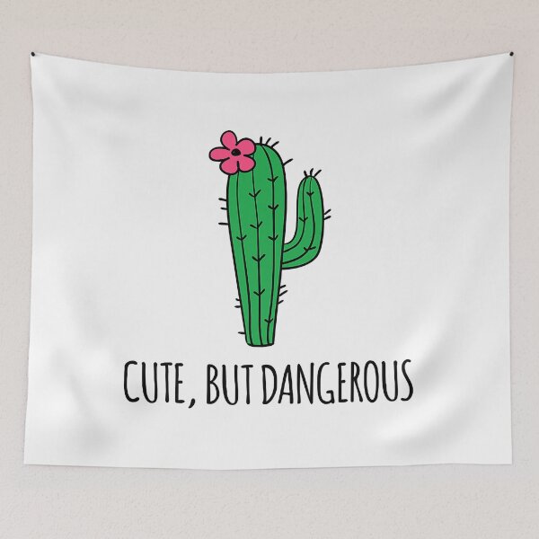 Item preview, Cute But Dangerous Funny Cactus Plant Garden designed and sold by tamara-art.