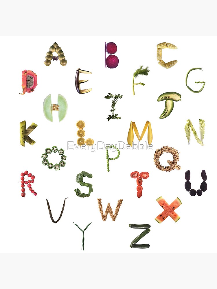 Complete Set of Alphabet Cards from A-Z - botanicalabc