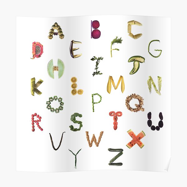 Complete Set of Alphabet Cards from A-Z - botanicalabc