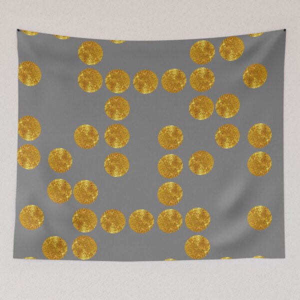 Item preview, Gold Foil Circles. (Grey) designed and sold by -Blaze-.