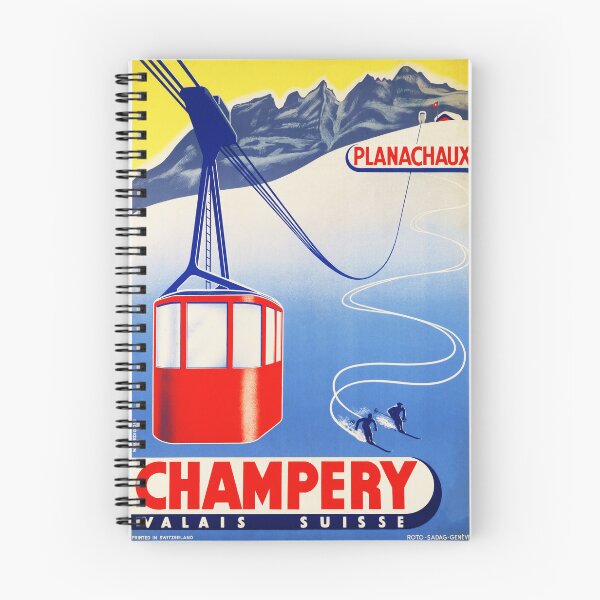Item preview, CHAMPERY Valais Suisse PLANACHAUX Switzerland 1947 Old Travel Poster designed and sold by retroposters.