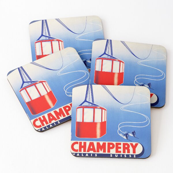 Item preview, CHAMPERY Valais Suisse PLANACHAUX Switzerland 1947 Old Travel Poster designed and sold by retroposters.