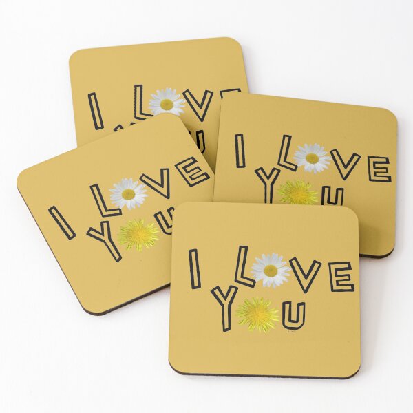 Item preview, I love you on spicy mustard designed and sold by AHELENE.