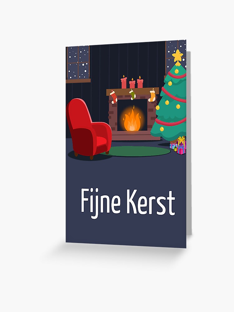graan trommel Ondergeschikt Dutch Christmas card with Christmas greeting in Dutch language " Greeting  Card for Sale by Pommallina | Redbubble