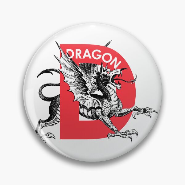 Item preview, D is for Dragon - Monster Alphabet designed and sold by QuoteGeek.