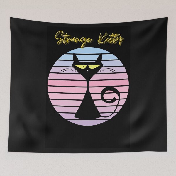 Item preview, Strange Kitty Artwork designed and sold by DelightfulBliss.