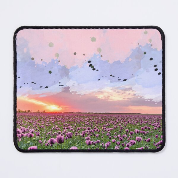 Item preview, Paisaje inspirado en la naturaleza del campo de flores de pétalos púrpura designed and sold by SheDesignsYou.