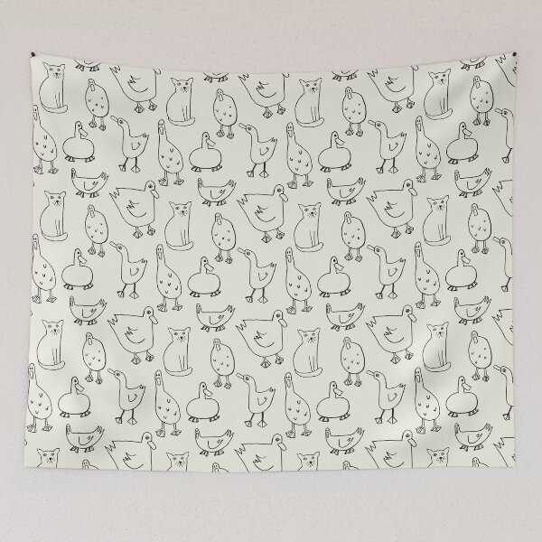Item preview, Mostly Ducks Print designed and sold by JustJaneArt.