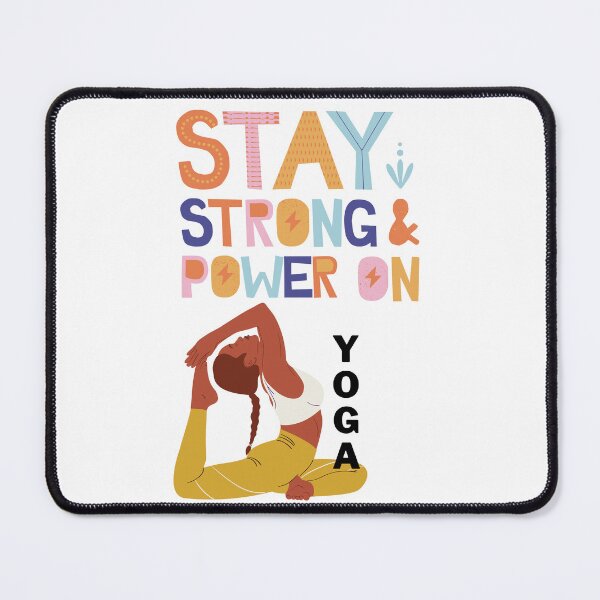 Item preview, Stay strong & power on (yoga) designed and sold by Jaadueekala.