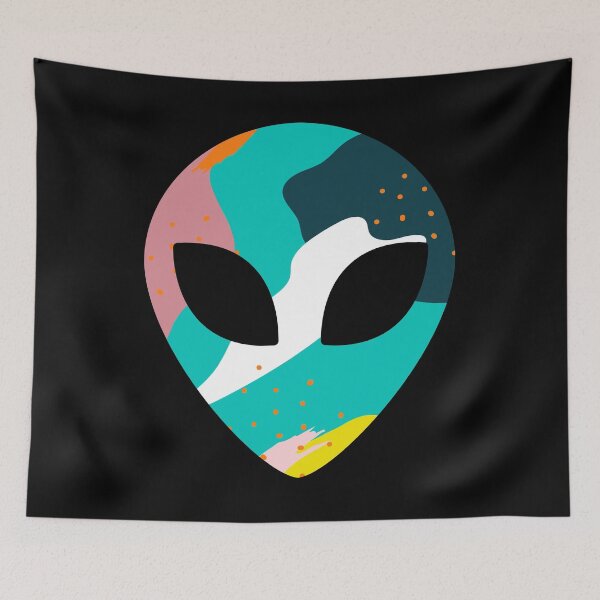Item preview, Grey Alien, Memphis Pattern designed and sold by 90sAlien.