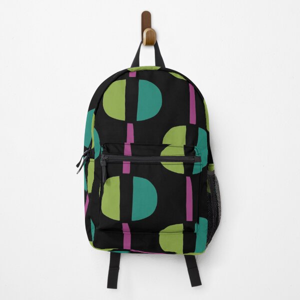 Item preview, Modernist Geometric Pattern 478 Black Green and Magenta designed and sold by tonymagnerart.