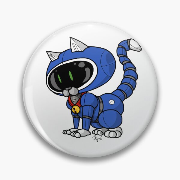 Artikelvorschau, Kleiner Kitty-Roboter blau entworfen und verkauft von Pittstop.