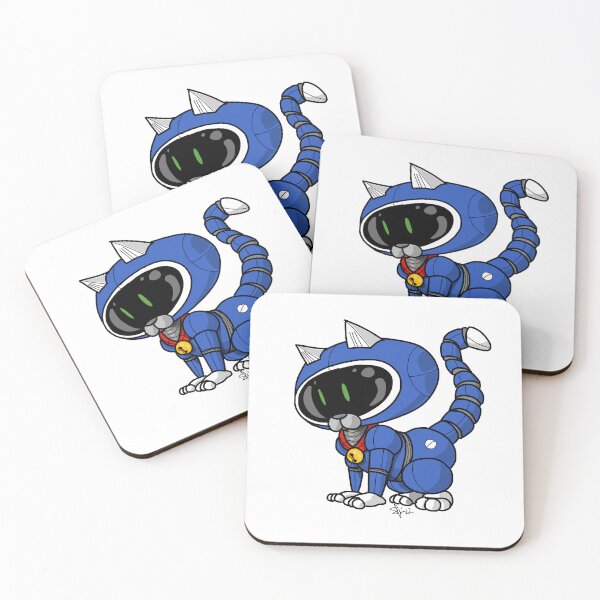 Item preview, Little kitty robot blue designed and sold by Pittstop.
