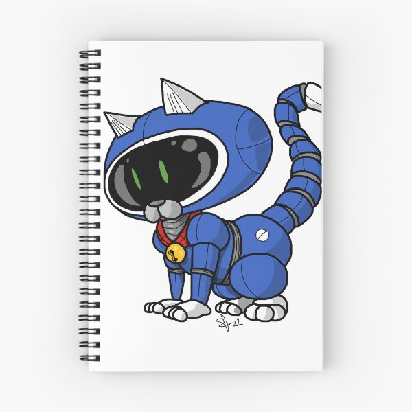Item preview, Little kitty robot blue designed and sold by Pittstop.