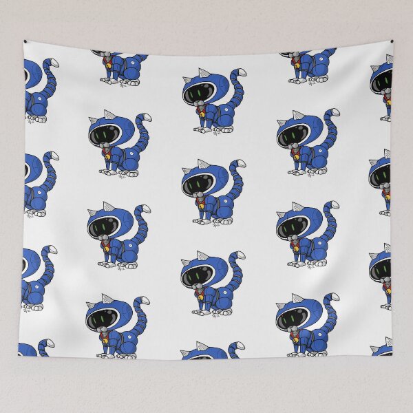 Item preview, Little kitty robot blue designed and sold by Pittstop.
