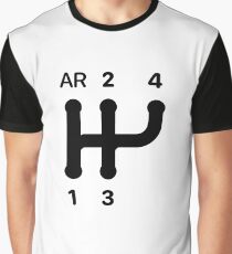 2CV Gear Shift Pattern Graphic T-Shirt